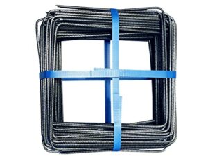 Agrafes pour toile tissée de paillage d’arbustes (20X20 cm) – LOT de 100